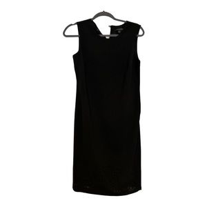 Banana Republic - sheath dress with detailed bottom - women’s - 6 - Black